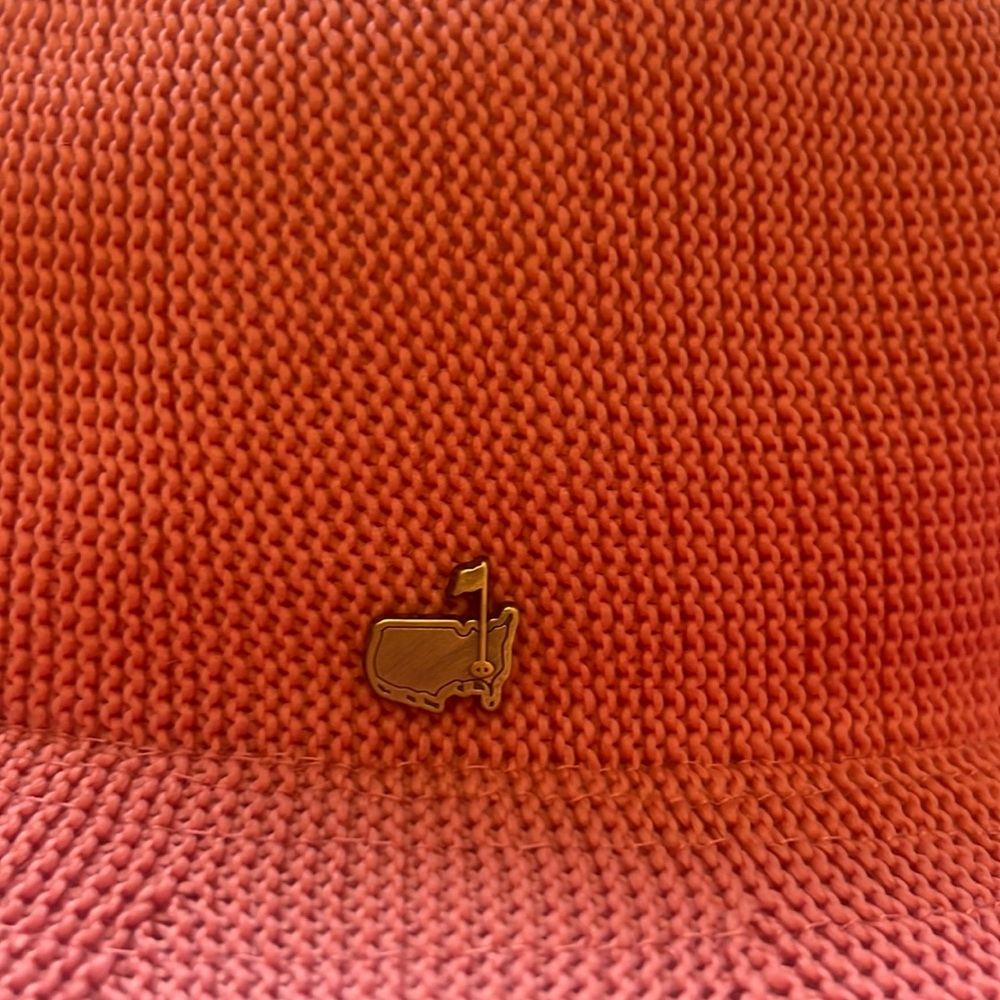 Never worn Masters Hat.  Beautiful coral color